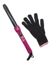 Proliss Unisex The Twister - 25mm Tourmaline-Infused Ceramic Pro Curling Wand with Cool Tip