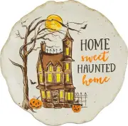 Mud Pie Haunted House Halloween Platter, 12 1/2" in dia