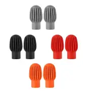 2Pcs Silicone Drum Stick Sleeve Caps Drumstick Protective Mute Cover Cap Cover B