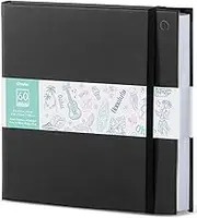 Ohuhu Double Sided Marker Pads Art Sketchbook Bleedproof - 210mm x 210mm Square Art Sketch Book Drawing Papers 60 Sheets/120 Pages 90LB/150GSM Hardcover Sketching Books for Alcohol Marker Painting Coloring