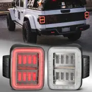 Fit 2019-2024 Jeep Gladiator JT NOVA-Series Prismatic LED Tail Lights Chrome