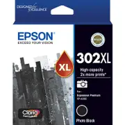 Epson 302XL Claria Premium High Capacity Ink Cartridge (Photo Black)