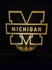 3D LED illusion Michigan Wolverines USB 7Color Night Light Lamp Bedroom