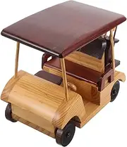 Gatuida Rustic Wooden Car Model Antique Vehicle Ornament for Home Office Decor Vintage Inspired Desktop Figure Car Enthusiasts and Retro Decor Lovers