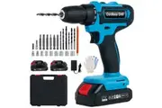 Advwin 21V Electric Power Drill Set Cordless with 2 Batteries