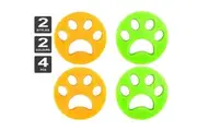 Qttie 4PCS Pet Hair Remover Cat Fur Dog Hair Lint Catcher from Laundry Washing Machine-Round