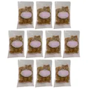 901225 10 X 135g BAG POPCORN PEOPLE PEANUT BRITTLE CRUNCHY CANDIED PIECES