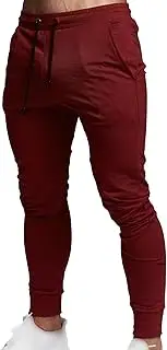 [Generic] Men's Slim Joggers Workout Pants Athletic Running Sweatpants Stretch Cotton Tapered Bodybuilding Drawstring Pants