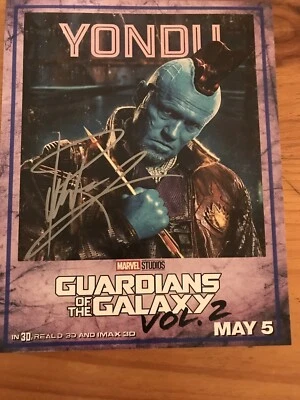 Michael Rooker Guardians Of The Galaxy Signed 8 X 10 Photo COA