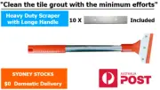 Metal Surface Scraper 40cm Long Handle for Paint Cement with Blade Replacement
