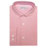 在飛比找PChome24h購物優惠-[MURANO休閒牛津長袖襯衫-粉紅