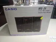 VINTAGE CASIO 2 PIECE MICRO STEREO SYSTEM W/SPEAKER MS-35 *New*