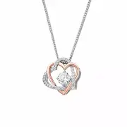 Clogau Welsh Gold Always in my Heart Silver Pendant Necklace 3SAMH0091
