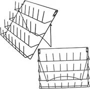 ERINGOGO Modern Aesthetic Wall Mounted Drying Rack Iron Cup Drying Holder Wall Decor Multipurpose Storage Rack