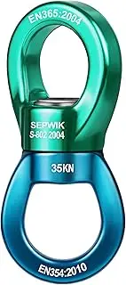 SEPWIK Swing Swivel, 35KN Swing Spinner, 360° Safety Rotational Device Hanging Accessory for Hanging Hammock, Web Tree Swing, Aerial Dance, Children's Swing