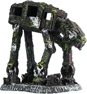 Mairuker Fish Tank Decorations Star Wars Aquarium Decoration, Robot Cool Walking Land Tank Aquarium Ornament Fish Tank Accessories Betta Goldfish Hideouts Cave