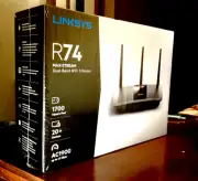 Linksys R74 MAX-STREAM Dual Band WiFi Router - AC1900 - New in Box