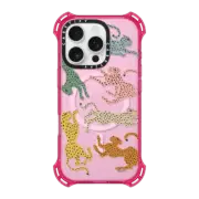 iPhone 16 Pro Bounce Case MagSafe Compatible Rainbow Cheetah