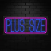 Plus Size Neon Sign for Retail Displays | LED Flex Neon | 30"W x 12"H x 1"D