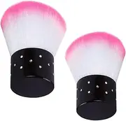 2PCS Nail Dust Brush, Soft & Comfortable Fine Brush Head Dust for Nails, 1.6x2.5 Inch Nail Art, Easy to Use Duster for Women Makeup for Nails