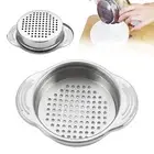 Stainless Steel Food Can Strainer Sieve Tuna Press Lid Oil Drainer Remover Tools