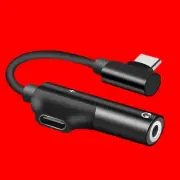 Durable 2in1 TypeC to 3.5mm Audio Adapter for Motorola Moto Z Play Droid XT1635