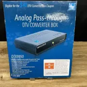 Digital Stream DTX9950 Analog Pass-Through DTV Converter Box W/ Remote New