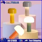 LED Mushroom Table Lamp Cordless Table Lamp USB Rechargeable Touch Lamp