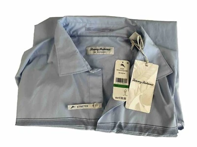 NWT - Tommy Bahama Men’s Siesta Key Shirt Large Blue Long Sleeve Skyline Stripe