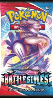 Pokemon Sword & Shield BATTLE STYLES 10 Card Booster Pack - New