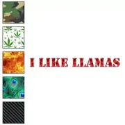 I Like Llamas, Vinyl Decal Sticker, 40 Patterns & 3 Sizes, #3220