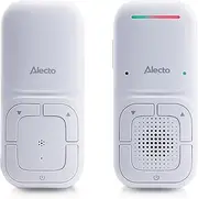 Alecto DBX130 DECT Audio Baby Monitor - Full Eco Mode, VOX Function, 100% Interference-Free Connection, 300 m Range, LED Colour Indicator, Intercom Function, Modern Design, Long Battery Life
