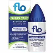 FLO Sinus Care Starter Kit (1 x Flo Wash Bottle + 12 x 1.9g Sachets)