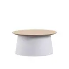 Modern Furniture ZEEBA Coffee Table 69cm - White & natural