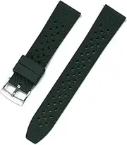 [HFZCSIMR] Watch Strap 18mm 20mm 22mm Porous Quick Release Fluororubber Watchbands For Men's Diving Watches Accessories