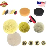 Eco-Friendly Car Buffing and Wax Polishing Pad Set with Easy Drill Attachment