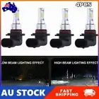 4PCS 9005/HB3 LED 80W Super Bright 6000K White Headlight Bulbs Kit High Low Beam