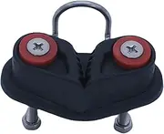 Fitness Cam Cleats for Rope Handling | Portable Nylon Rope Grip Pulley Cleat | Wear-Resistant Kayaking Mount Gear, Black Adjustable Clamp for 3-15mm Diameter Climbing Cord Equipment