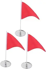 Gatuida Golf Putting Cup Flag Set 3 Pack Mini Hole Cups Flags for Accurate Practice Friendly