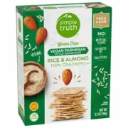 Simple Truth Gluten Free Rice & Almond Thin Crackers Vegan Parmesan 011110080929