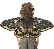 Halloween Moth Wings - Moth Wings Costume Cloak Shawl,Butterfly Shawl Moth Wings, Halloween Butterfly Moth Wings for Kids Cosplay Halloween