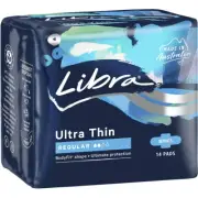 Libra Pad Ultra Thin with Wing Regular | 14 Pack