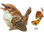 Sparrow Jeweled Trinket Box with SWAROVSKI Crystals
