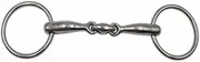 AMKA Snaffle Double Broken Stainless Steel Solid Thickness 14 mm Rings 65 mm