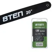 8TEN 20" Chainsaw Guide Bar & Chain .050 3/8 72DL for Stihl 066 044 088 H47S-72