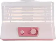 Dehydrator, 5 Trays Dried Fruit Machine, Household Mini Food Dehydrator, Air Dryer, Circulating Heating, for Meat, Snacks, Flowers, Vegetables, Herb