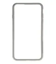 Tavik Bumper Case for iPhone 6 Plus, White/Light Gray