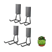 GATOR MAGNETICS 4.5" & 3" Mega Open 45lb 20kg Hardware Magnetic Hook - Black 4 Pack AGBBLK401