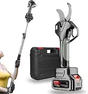 Cordless Pole Shears ，Portable Battery Powered Garden Scissors With Extension Poles，40mm Cutting Diameter, For Pruning Trees Shrubs Fruit Trees(‎1Battery)