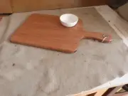 Tasmanian Oak Platter and dish ITEM IS 200MM X 170MM